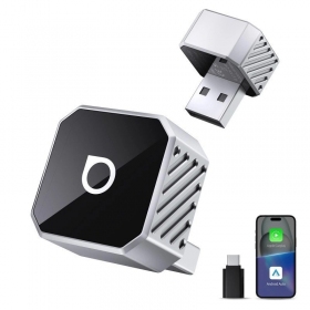 Bezdrátový adaptér CarPlay/Android Auto Ottocast Mini Cube stříbrný CP88-T3