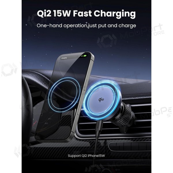Automobilinis laikiklis-nabíječka Ugreen W708 MagSafe 15W (35970) černá