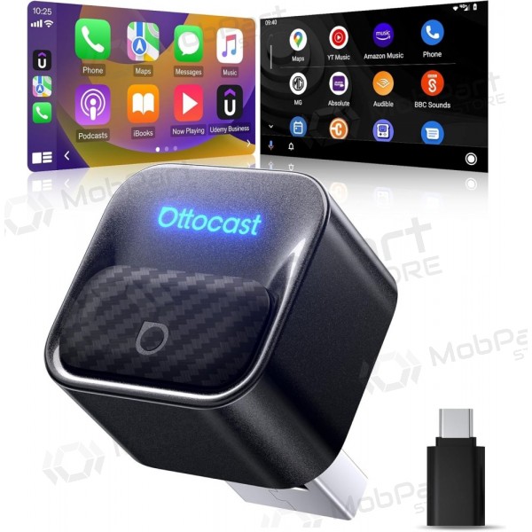 CarPlay adaptér Ottocast Mini Core bezdrátový Android Auto černý
