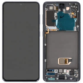 Displej Samsung Galaxy S21 5G (černý) (s rámečkem) (OLED)