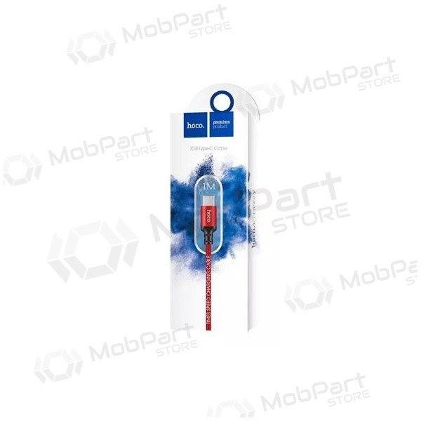 USB kabel HOCO X14 Times speed type-C 1m (červené / černá)