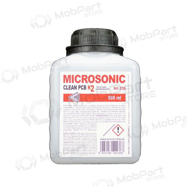 Liquid Microsonic clean PCB K2 500ml (for ultrasonic bath)