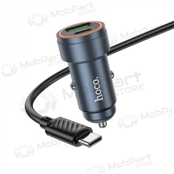 Nabíječka do auta Hoco Z57A 30 W USB-C + USB-A s kabelem USB-C 1 m