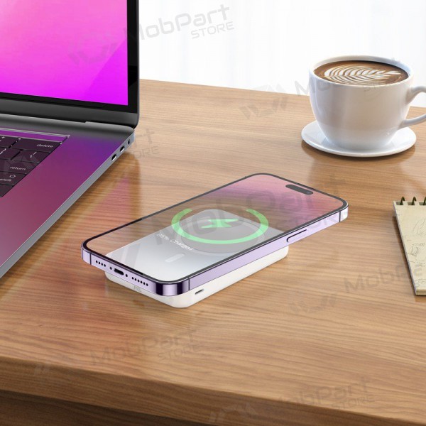 Externí baterie Power Bank Hoco J109 PD20W Magnetic 5000mAh bílá