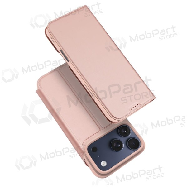 Obal Apple iPhone 17 Pro, 18 Pro - Dux Ducis Skin Pro (růžový / zlatý)