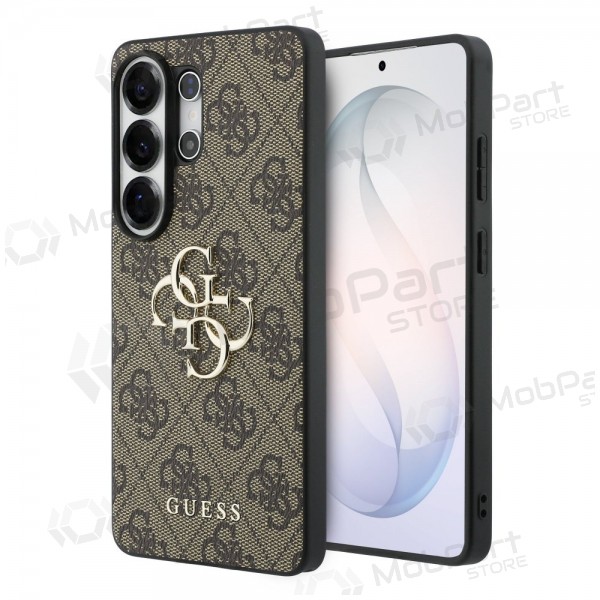 Obal na Samsung Galaxy S26 Ultra - Guess PU 4G Metal Logo (hnědý)