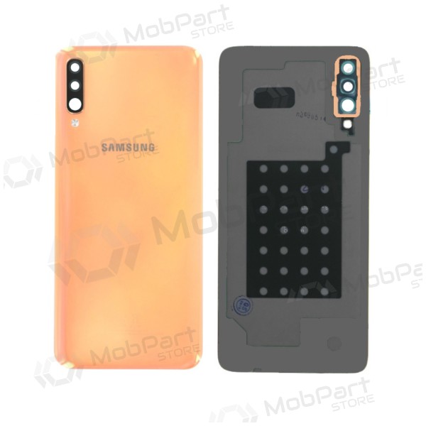 Samsung A505 Galaxy A50 2019 zadní kryt baterie  (Coral Orange) (použitý grade B, originál)