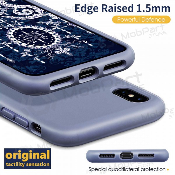 Obal Apple iPhone 11 Pro - Liquid Silicone 2.0mm (levandově šedá)