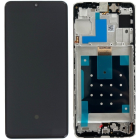 Samsung Galaxy M55 displej (černá) (s rámem) (originál)