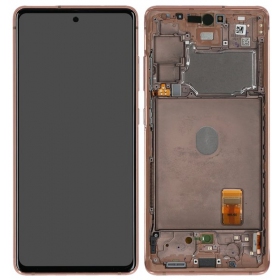 Samsung Galaxy S20 FE displej (Cloud Orange) (s rámem) (originál)