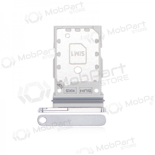 Samsung Galaxy S22 Ultra Dual SIM držák karty (bílý) (originál)