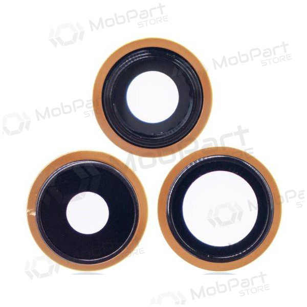 Apple iPhone 13 Pro sklo kamery (3ks) (zlatý) (s rámem)