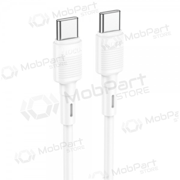 USB-C kabel Hoco X83 USB-C na USB-C 1 m 60 W bílý