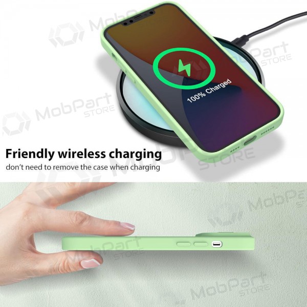 Obal Apple iPhone 14 „Nillkin Silicone“ (světle zelený)