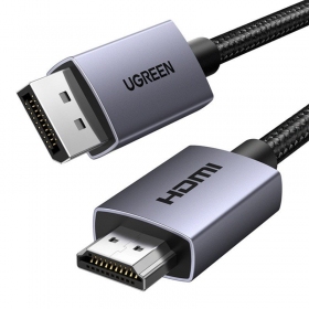 HDMI kabel Ugreen DP125 DisplayPort na HDMI 2 m 4K 30 Hz černý