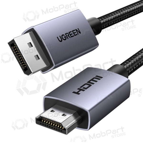 HDMI kabel Ugreen DP125 DisplayPort na HDMI 2 m 4K 30 Hz černý