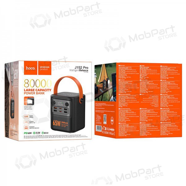 Externí baterie - Power Bank Hoco J152 Pro PD65W 80000mAh černá
