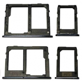 Samsung J610 Galaxy J6+ 2018 SIM držák karty (2ks) (černá)