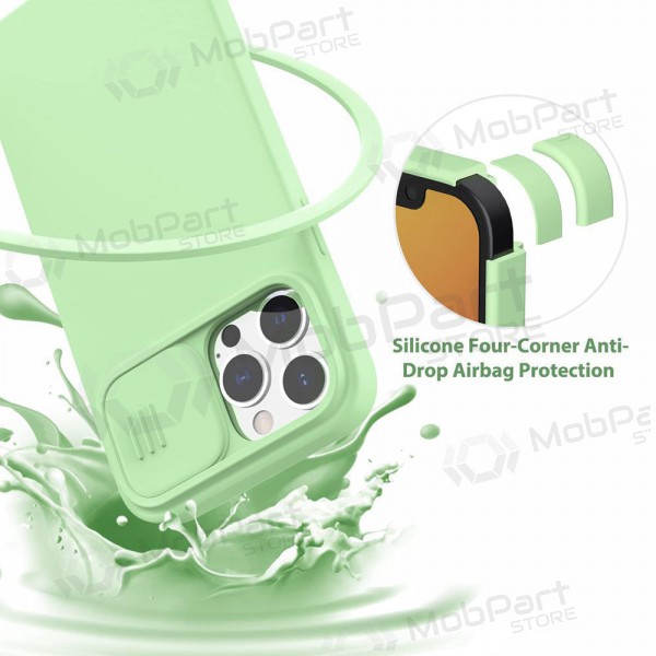 Obal Apple iPhone 14 „Nillkin Silicone“ (světle zelený)