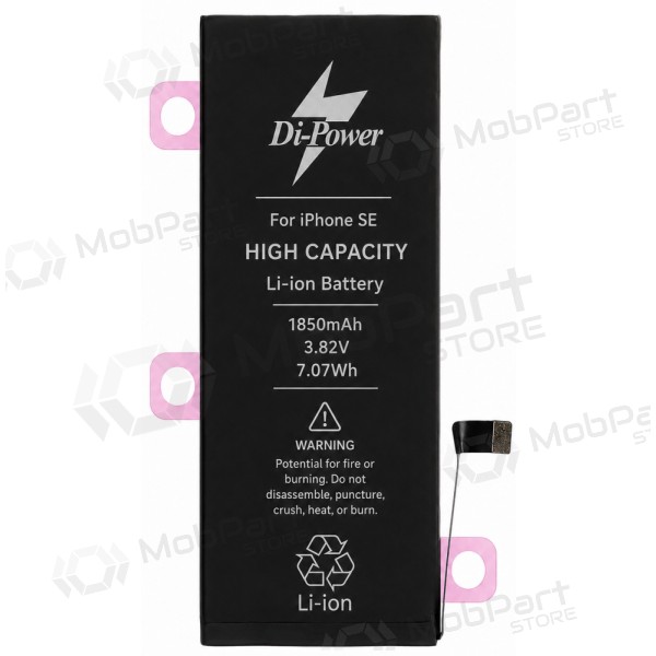 Baterie Apple iPhone SE (2016), akumulátor Di-Power 1850 mAh (zvýšená kapacita)