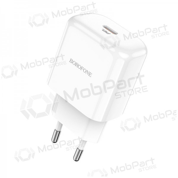 Nabíječka Borofone BN3 Type-C QC 3.0, PD 2.0 20W (bílý)