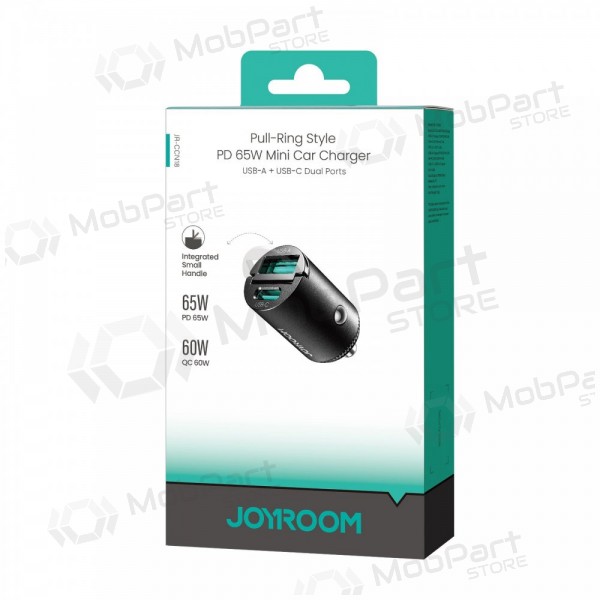 Nabíječka do auta Joyroom JR-CCN18 65 W USB-C + USB-A černá