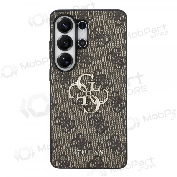 Obal na Samsung Galaxy S26 Ultra - Guess PU 4G Metal Logo (hnědý)