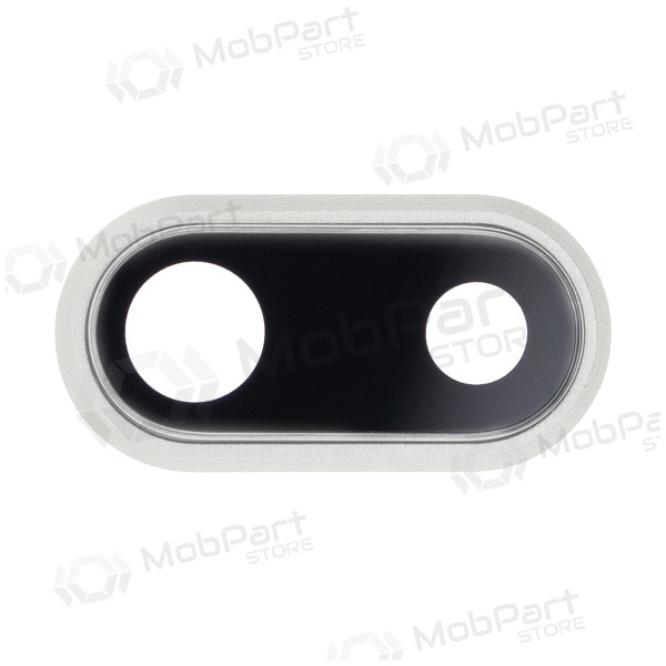 Apple iPhone 8 Plus sklo kamery (stříbrný) (s rámem)