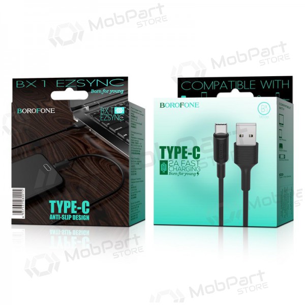 USB kabel Borofone BX1 Type-C 1.0m (černá)