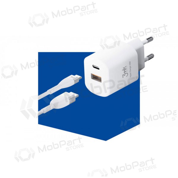 Nabíječka 3MK HyperCharger 20W 1xUSB-C + 1xUSB-A PD/QC