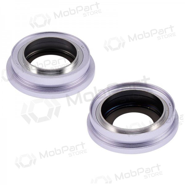 iPhone 14 / 14 Plus sklo kamery (2ks) (purpurinis) (s rámem)