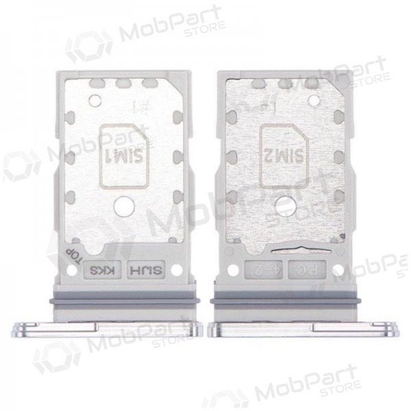 Samsung Galaxy S22 Ultra Dual SIM držák karty (bílý) (originál)