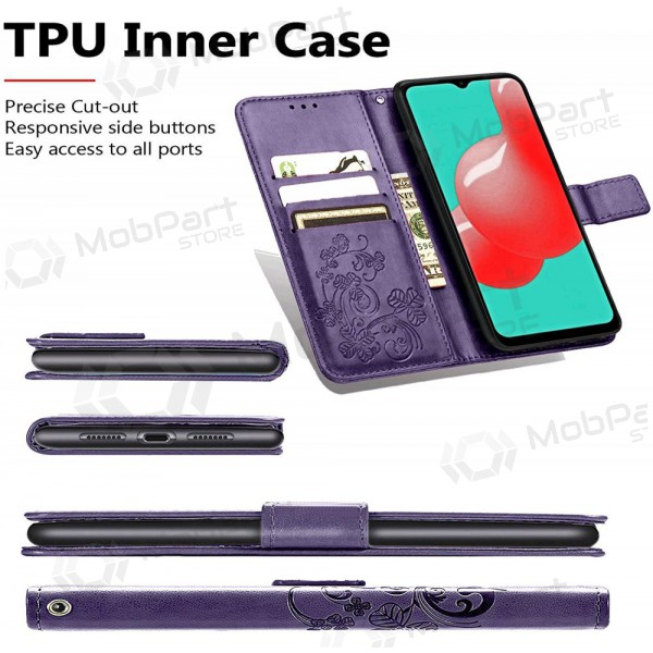 Samsung A226 Galaxy A22 5G pouzdro - Flower Book (fialové)