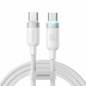 USB-C kabelis Joyroom S-A63 USB-C į USB-C 1.2 m 100 W baltas