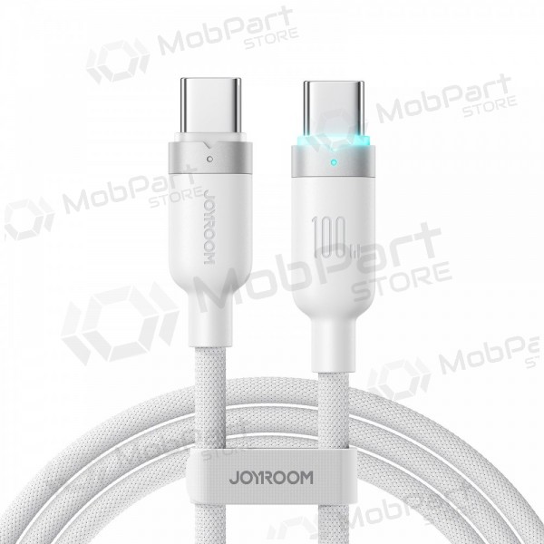 USB-C kabelis Joyroom S-A63 USB-C į USB-C 1.2 m 100 W baltas