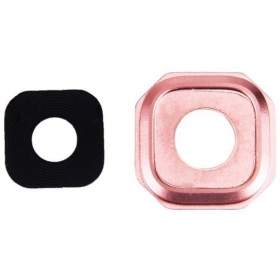 Samsung Galaxy A3 2016, A5 2016, A7 2016 sklo kamery (růžový)