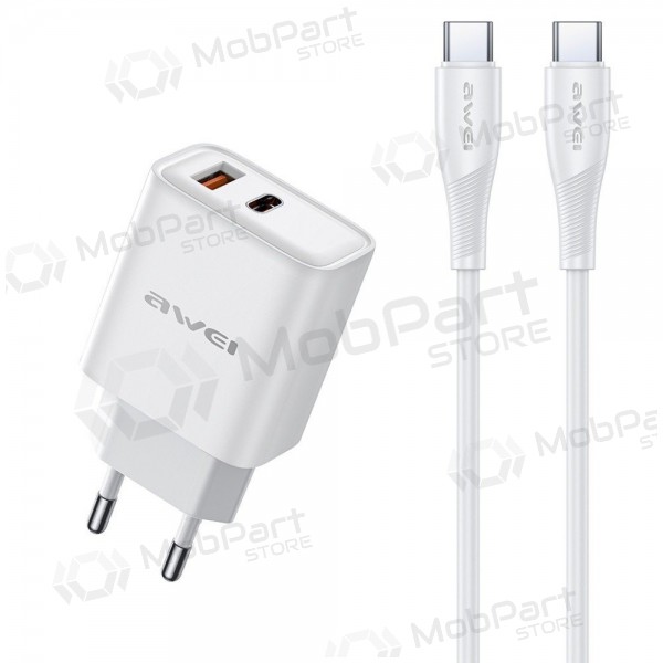 Nabíječka telefonu Awei PD81C-EU 22.5 W USB-C + USB-A s kabelem USB-C 1 m