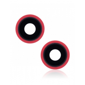 Apple iPhone 13 mini sklo kamery (2ks) (červené) (s rámem)