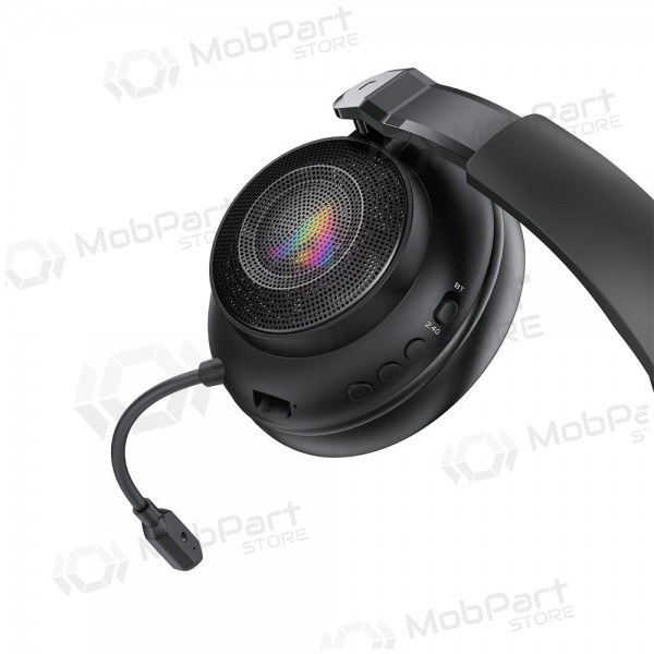 Bezdrátová sluchátka Acefast H15 Gaming přes hlavu s mikrofonem USB-C černá