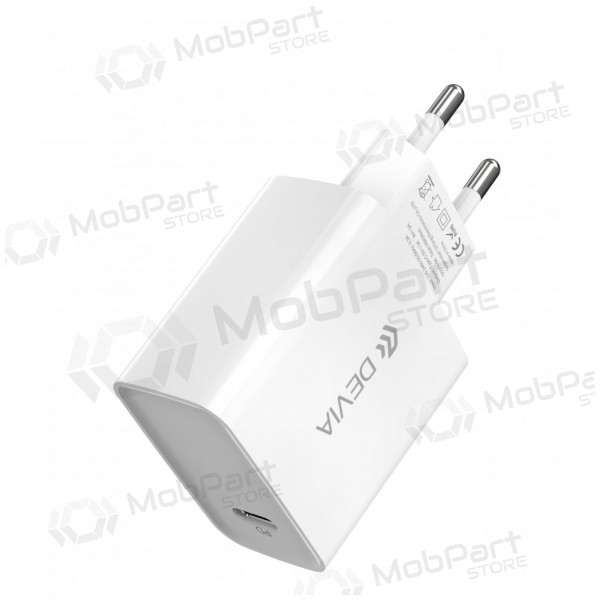 Nabíječka Devia Smart PD Quick Charge + MFI Type-C-Lightning (bílý)