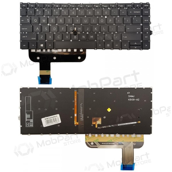 Klávesnice HP EliteBook 845 G7, su pašvietimu a „trackpoint“