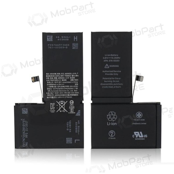 Apple iPhone X baterie / akumulátor (2716mAh) (použitý grade A, originál)
