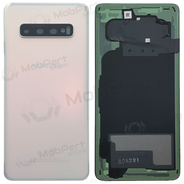 Samsung G973 Galaxy S10 zadní kryt baterie bílý (Prism White) (použitý grade A, originál)
