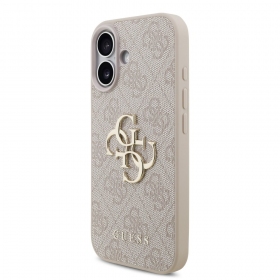 Obal na Apple iPhone 17 - Guess PU 4G Metal Logo