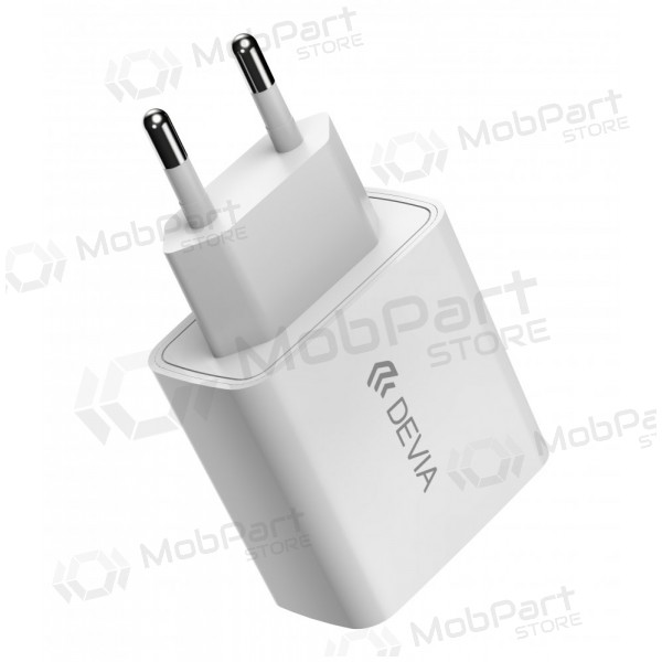 Nabíječka Devia Smart PD Quick Charge + MFI Type-C-Lightning (bílý)