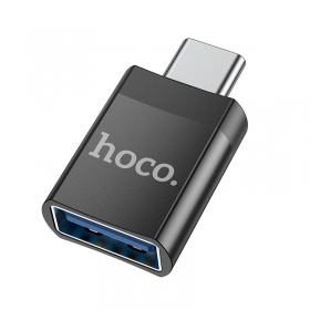 USB-C adaptér Hoco UA17 z USB-C na USB-A černý