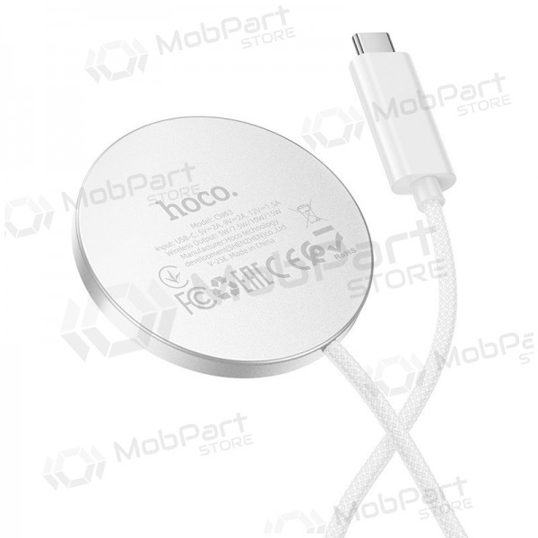 Bezdrátová nabíječka Hoco CW63 15 W Qi2 bílá