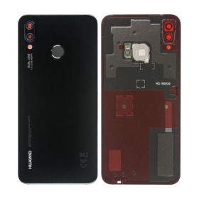 Huawei P20 Lite zadní kryt baterie černá (Midnight Black) (použitý grade B, originál)