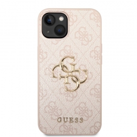 Apple iPhone 14 obal - Guess PU 4G Metal Logo