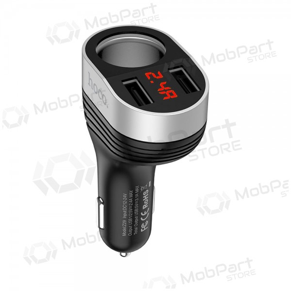Nabíječka automobilinis Hoco Z29 x 2 USB (3.1A) (černá)